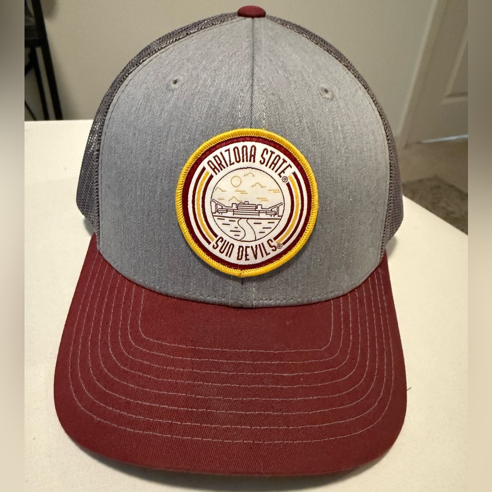 Arizona State University ASU Richardson Snapback Hat – Classic Maroon & Gold